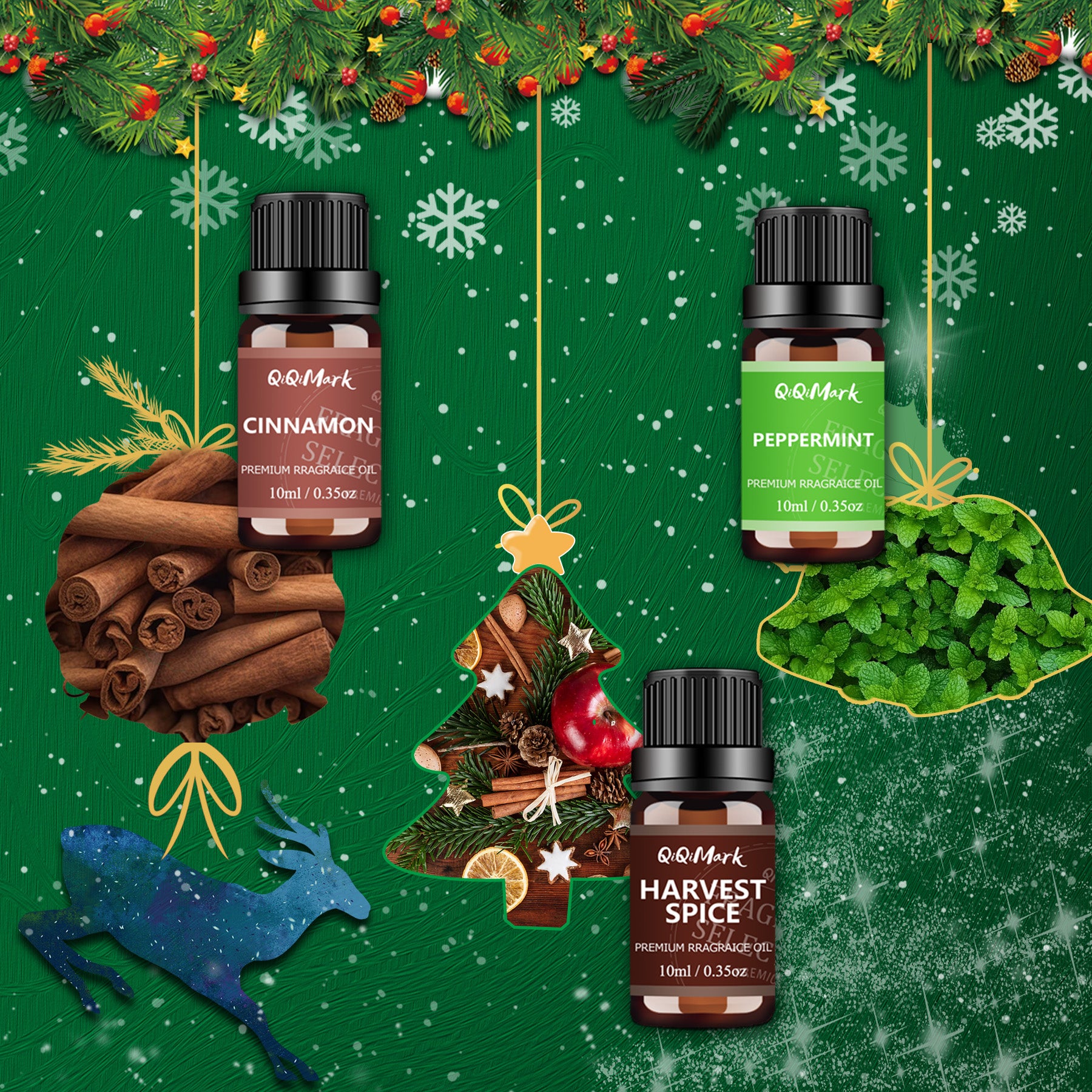 6pcs Christmas Fragrance Oils Set