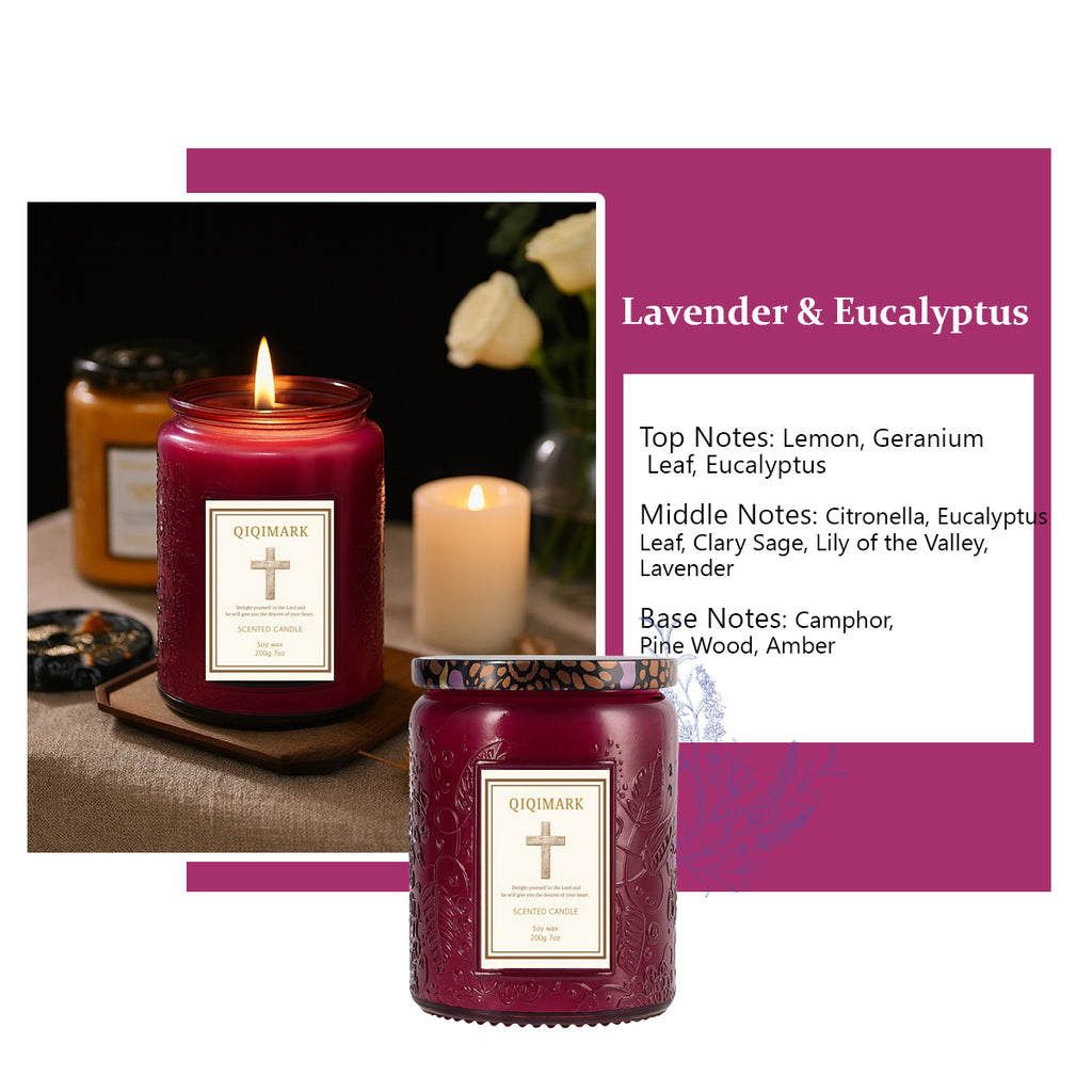 Candles for Home Scented - 7oz Purple