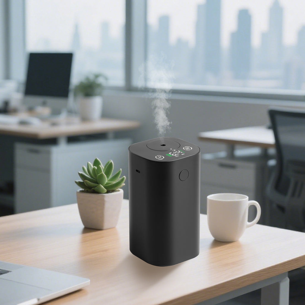 Waterless Diffuser for Essential Oil Rechargeable Scent Diffuser - Black