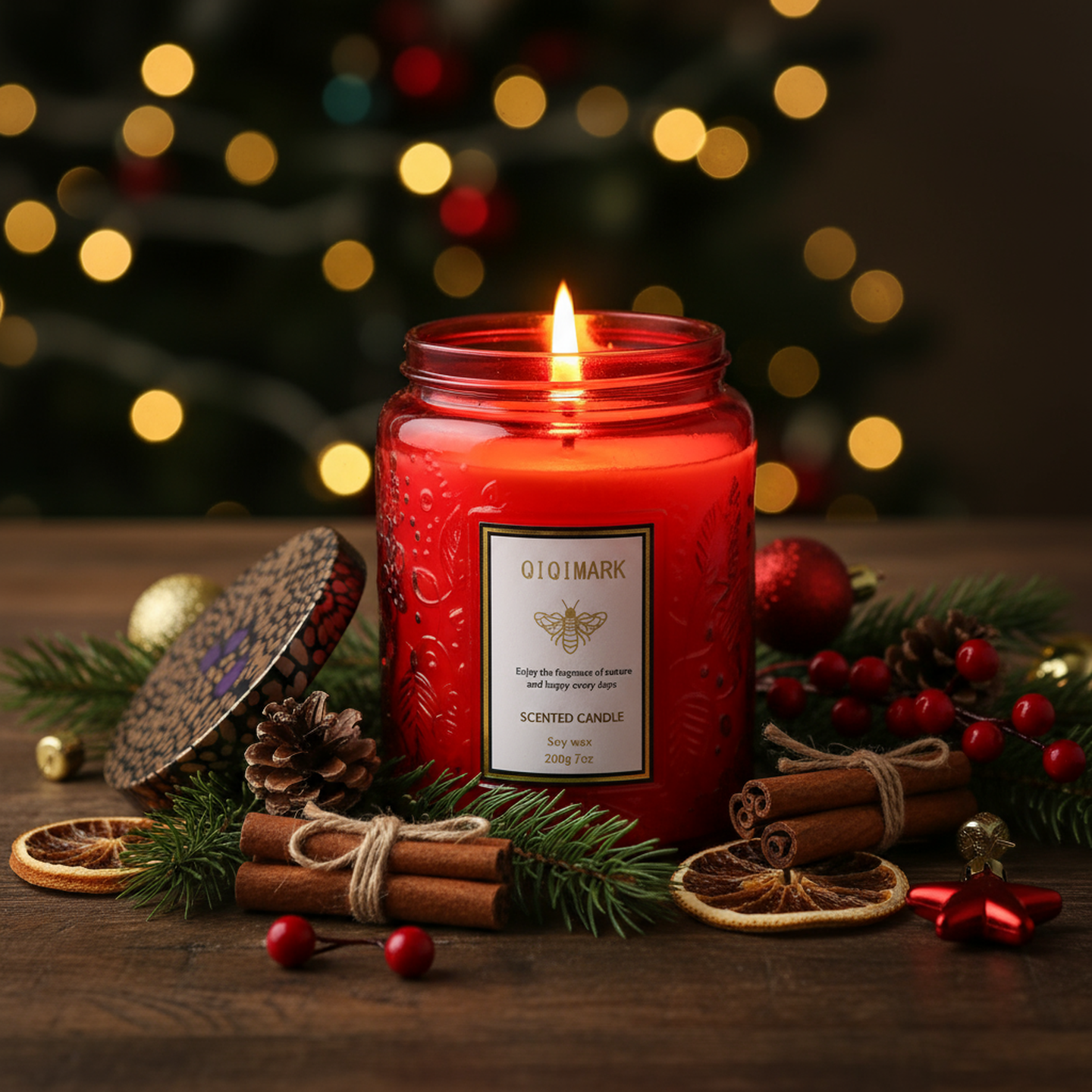 Candles for Home Scented - 7oz Red