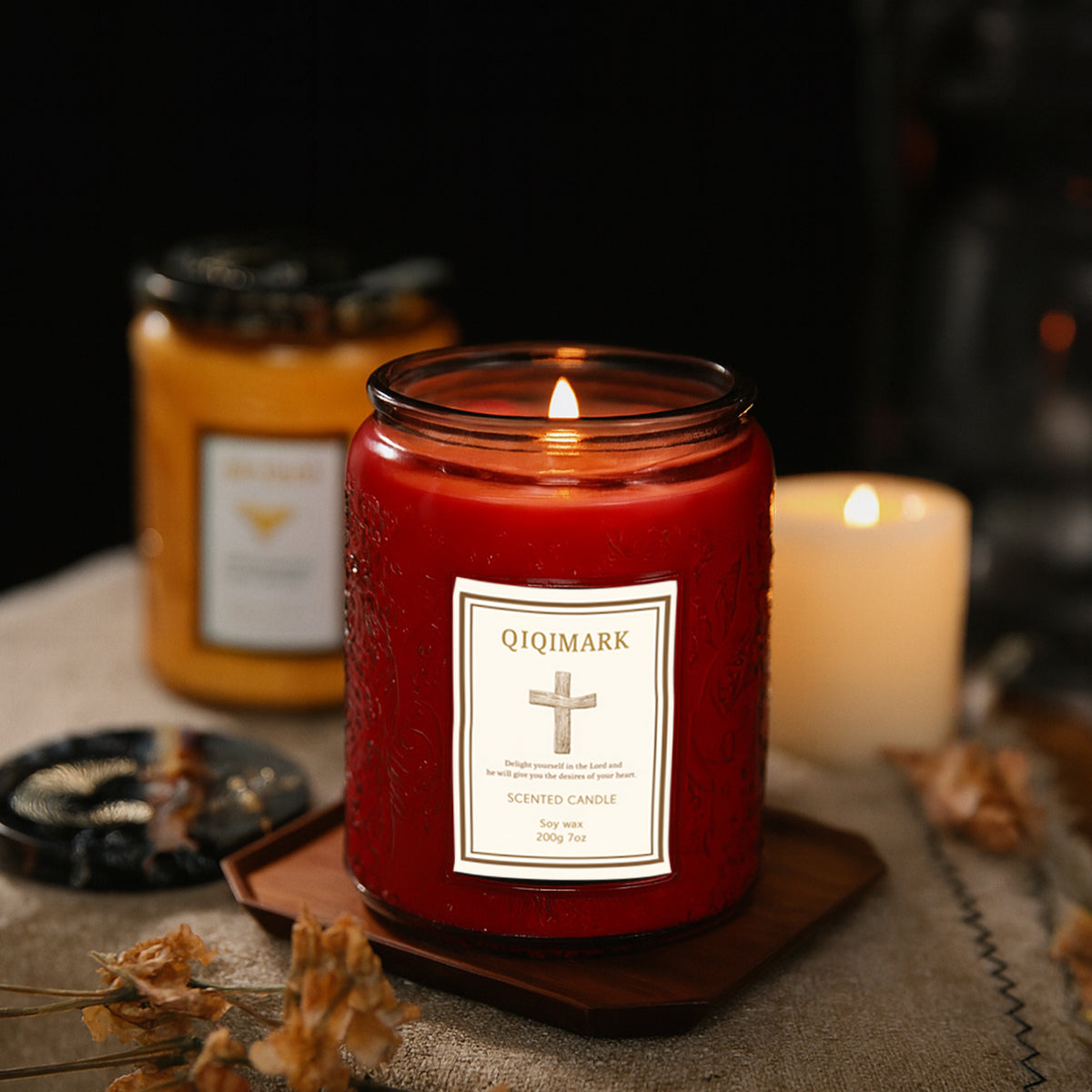 Candles for Home Scented - 7oz Red