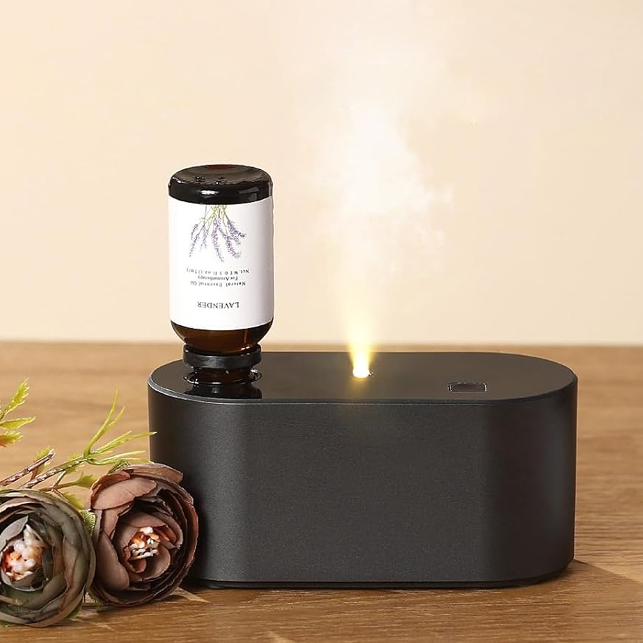 Waterless Diffuser for Home Essential Oil Diffuser - Blak