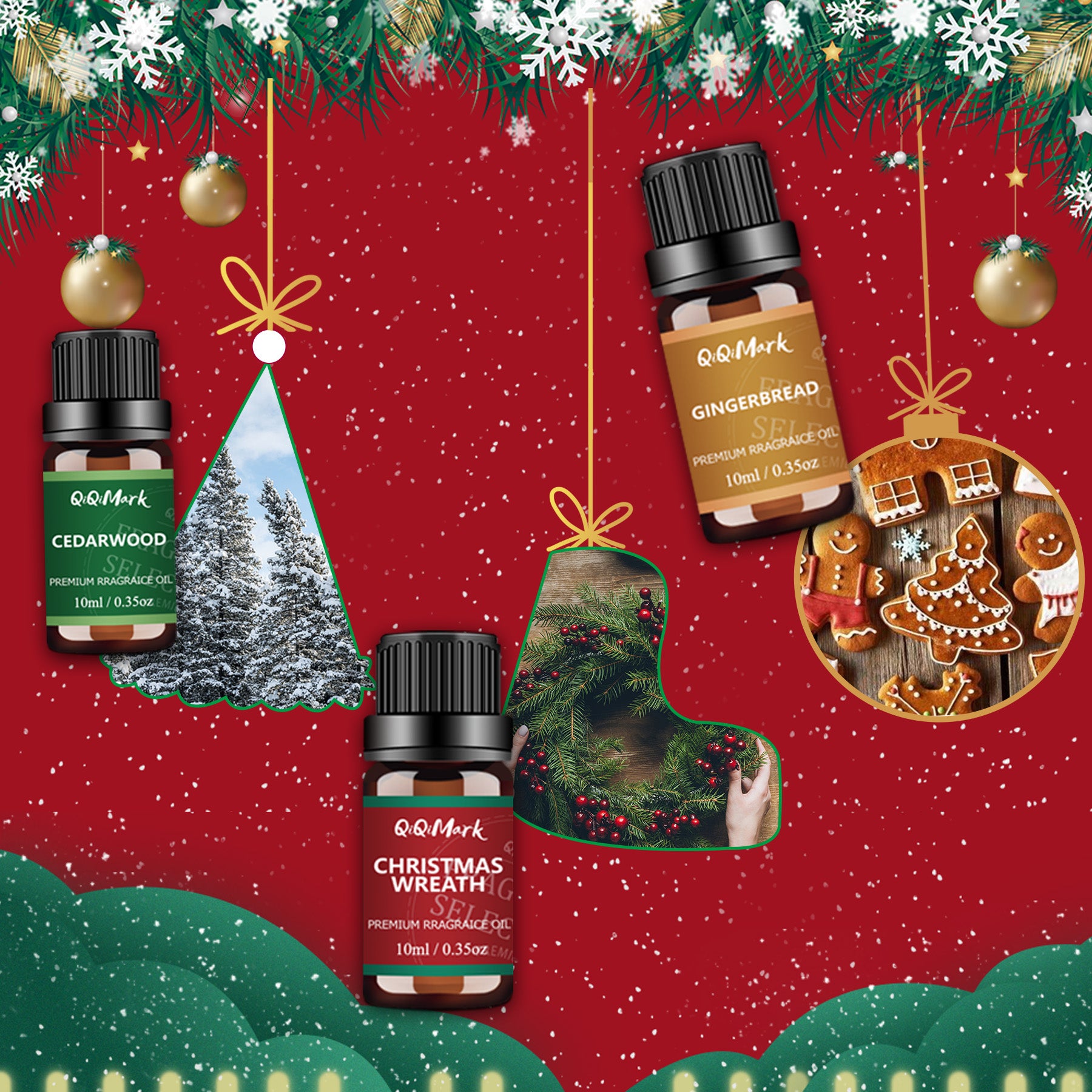 6pcs Christmas Fragrance Oils Set