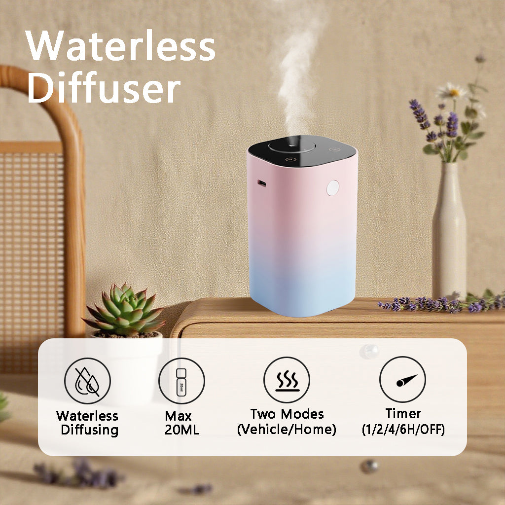 Waterless Diffuser for Essential Oil Rechargeable Scent Diffuser - Pink