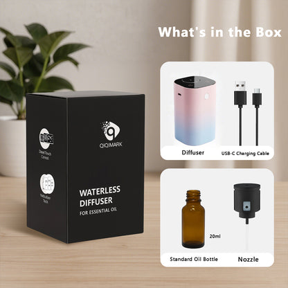 Waterless Diffuser for Essential Oil Rechargeable Scent Diffuser - Pink