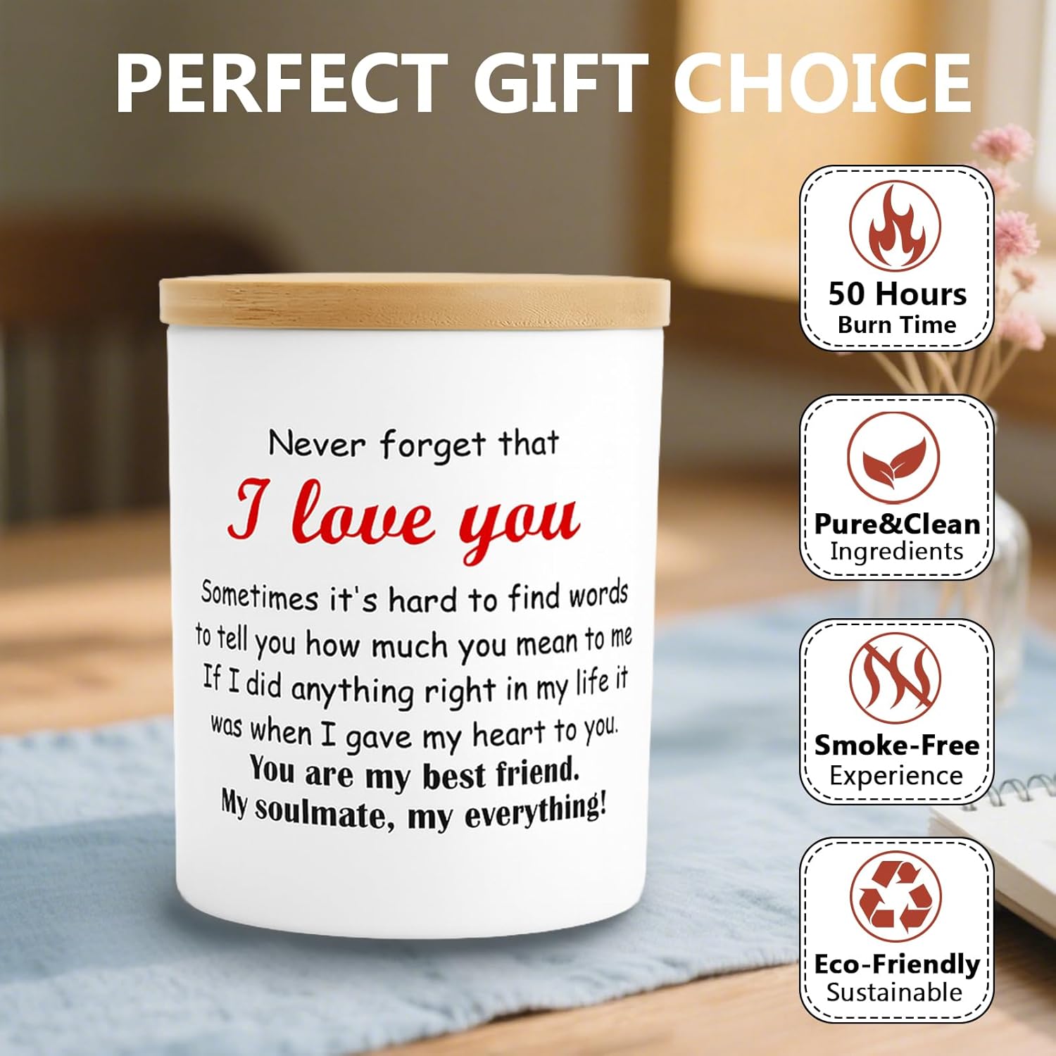 4 Pack Candles for Home Scented Aromatherapy Candle Gift Set