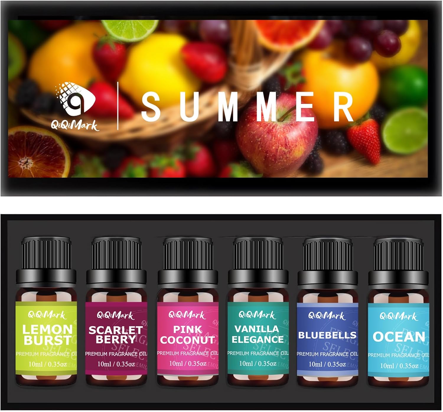 6pcs Summer Essential Oil Set, 6x10ml
