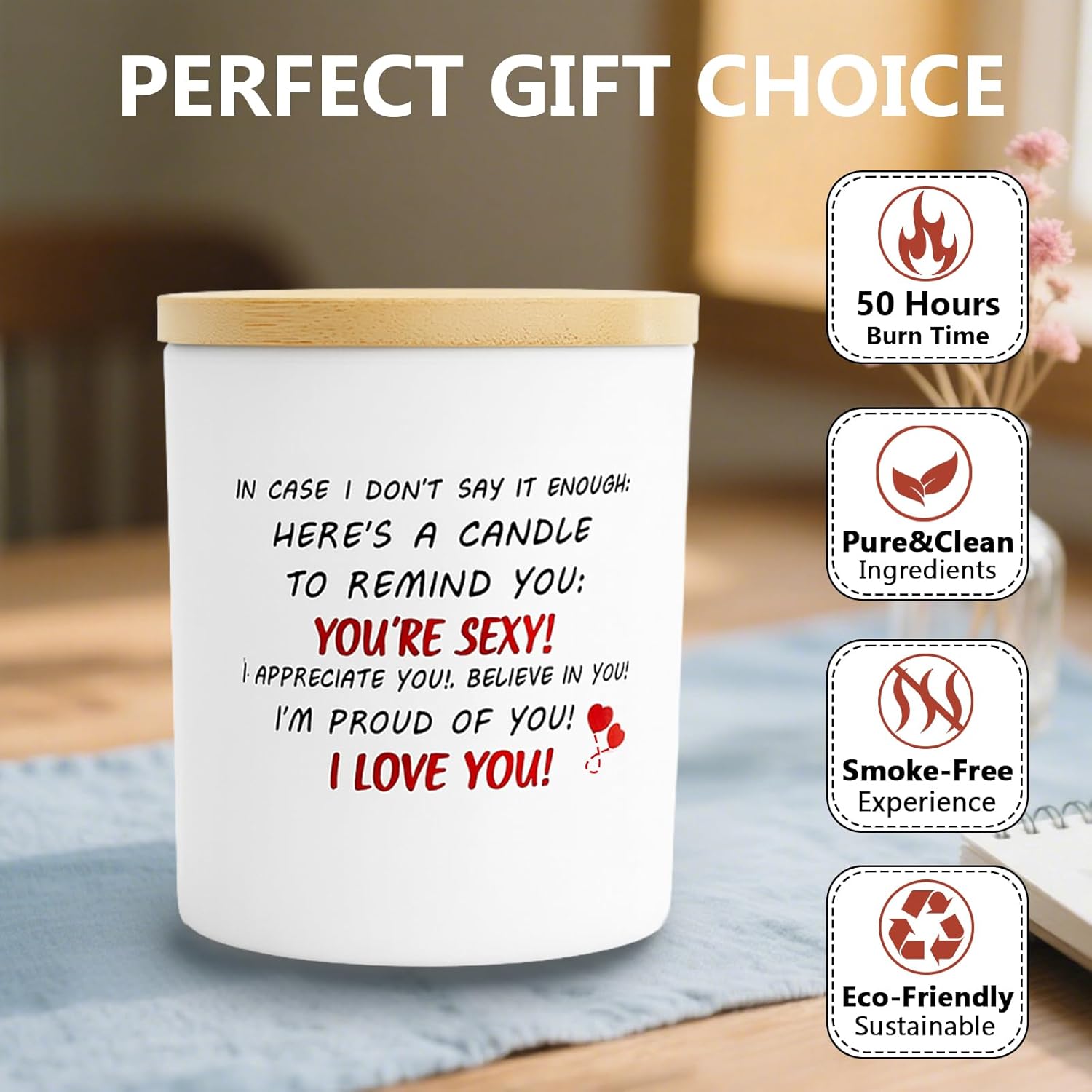 4 Pack Candles for Home Scented Aromatherapy Candle Gift Set