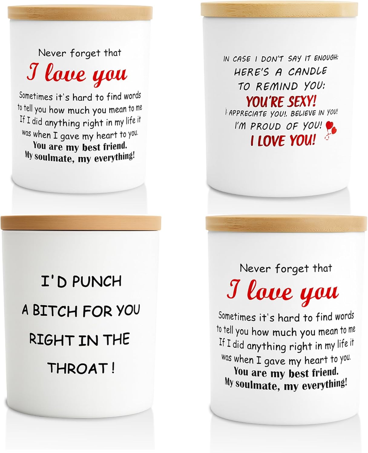 4 Pack Candles for Home Scented Aromatherapy Candle Gift Set