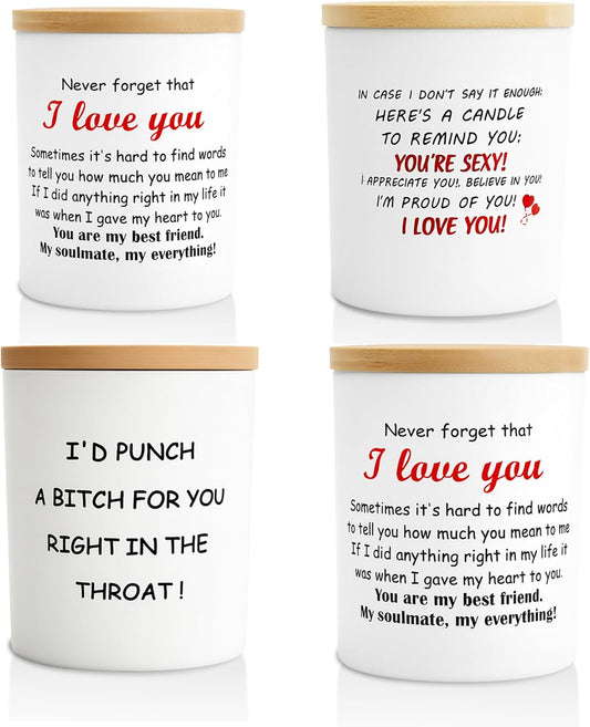 4 Pack Candles for Home Scented Aromatherapy Candle Gift Set