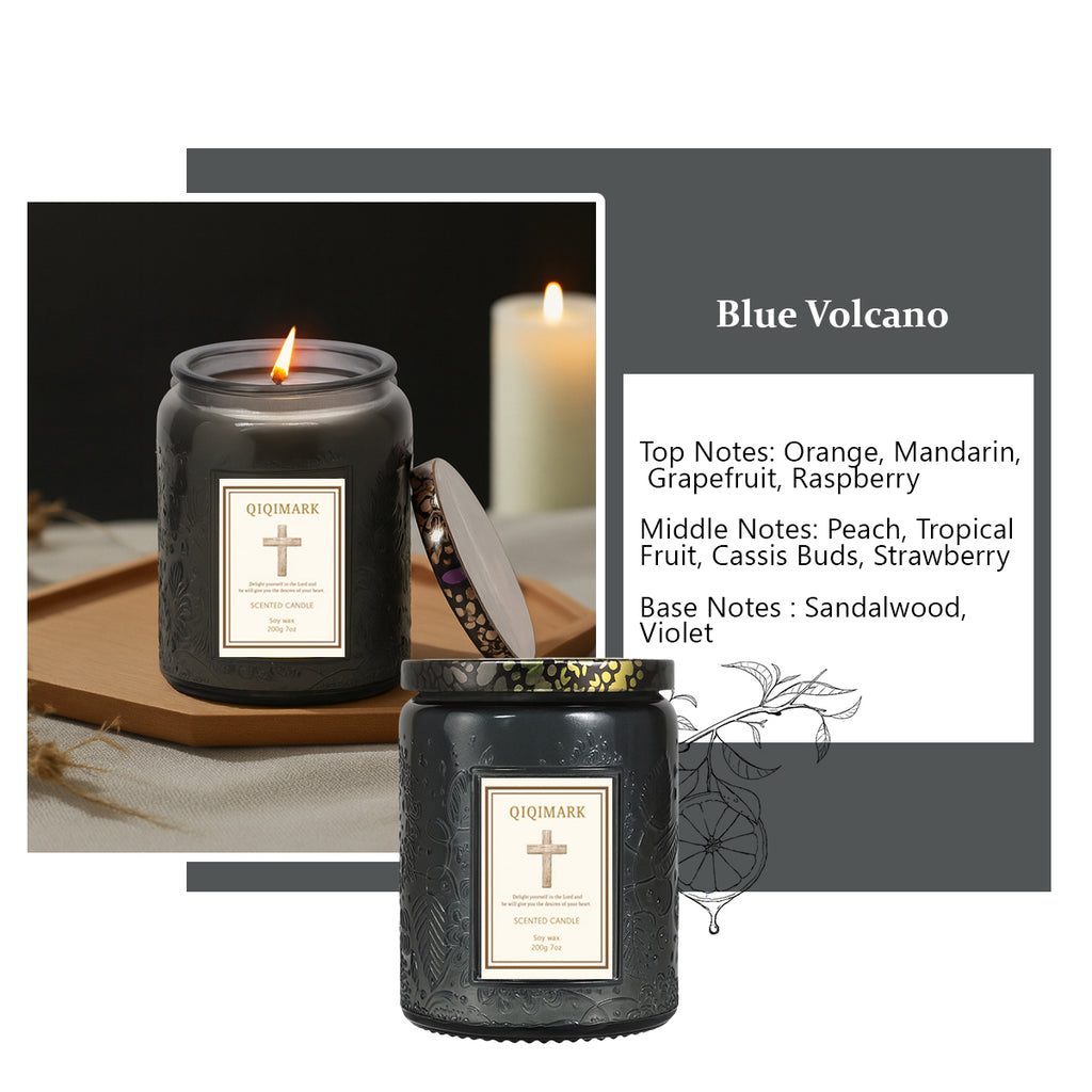 Candles for Home Scented - 7oz Blue